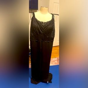 Women’s Black lace top jumpsuit. Great for an evening out